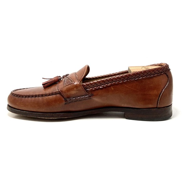 Allen Edmonds Maxfield Brown Leather Tassel Toe Loafers Size 11.5B main image 9